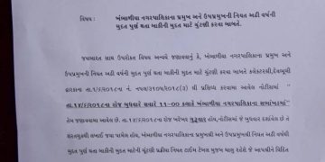 તંત્રની ભૂલ…કોંગ્રેસનોવિરોધ…અને પ્રમુખ ઉપપ્રમુખની વરણી….