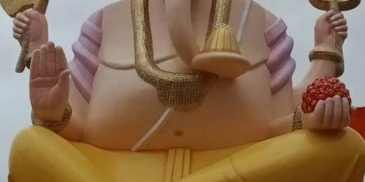 ગણેશ ચતુર્થી નિમિતે સપડા મંદિર ખાતે 33 ફૂટ ઊંચી ગણપતિની મુર્તિનું કાલે થશે અનાવરણ