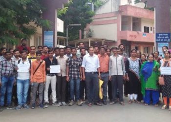 જામનગર હેલ્થ મિશનના કર્મચારીઓની  હડતાલ 