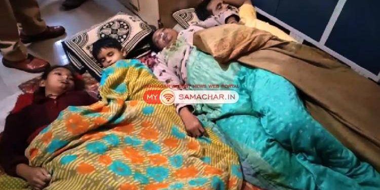 જામનગર કિસાનચોક વિસ્તારમાં સામૂહિક આપઘાતની ઘટના