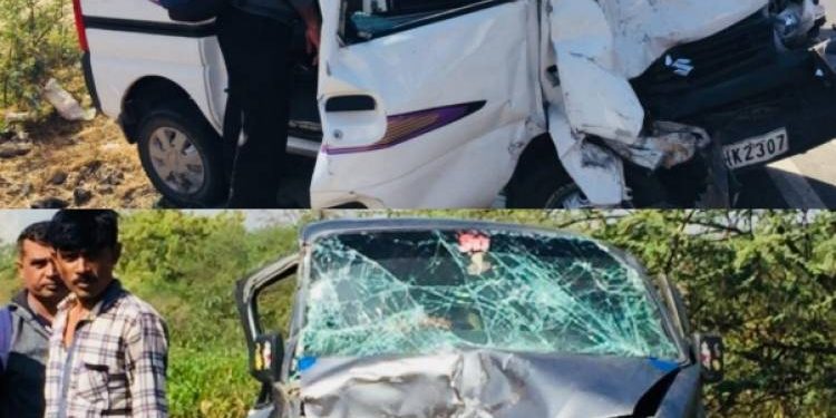 આરાધનાધામ નજીક અથડાઈ બે કાર..અને આટલા થયા ઈજાગ્રસ્ત..