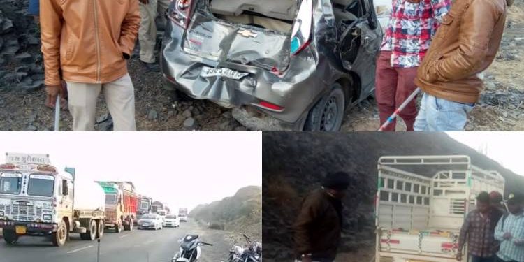ચોટીલા-રાજકોટ હાઇવે પર થયો અકસ્માત,બે ના મોત