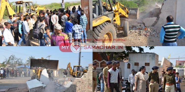 બેડેશ્વર વિસ્તારમાં ગેરકાયદેસર ખડકાયેલ ૩૨ મિલ્કતો તોડી પડાશે