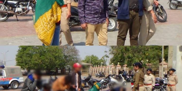 જામનગરમાં રોમિયોગીરી કરતા યુવકો સાથે યુવતી પણ ઝડપાઇ