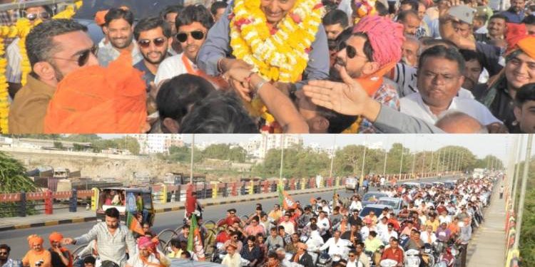 હજારો લોકોએ કર્યું હકૂભાનું સ્વાગત..