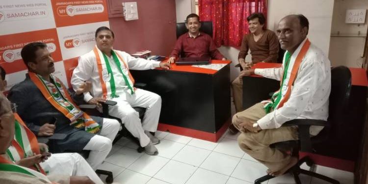 લોકસભા અને વિધાનસભાના ઉમેદવાર સહિતની ટીમ કોંગ્રેસ MySamachar.in ની મુલાકાતે…