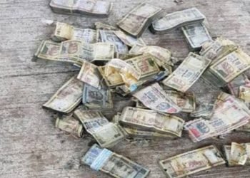 નદીમાંથી મળ્યા રદ થયેલ નોટોના લાખોના બંડલો…