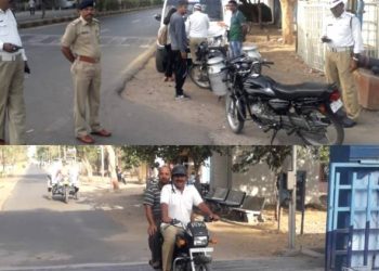 તમે પણ હેલ્મેટ પહેરજો…૧૫ પોલીસકર્મીઓ દંડાયા