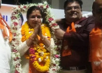 ખંભાળિયામા પૂનમબેન માડમનું ભવ્ય સ્વાગત અને  વિજય સરઘસ