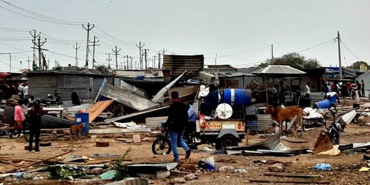 તંત્રએ ઓપરેશન હાથ ધરી દબાણો કર્યું દુર..