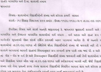 ફરજથી ફગી જઇ ઉબાંડીયા લેતા DEO ની શિક્ષણજગતમા ટીકા