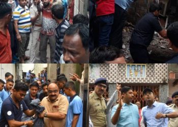 જામનગરમાં બે માળ નું મકાન ધરાશાઈ થવાનો મામલો એક મૃતદેહને બહાર કઢાયો જ્યારે અન્ય બે લોકો હજુ પણ છે દટાયેલાં 