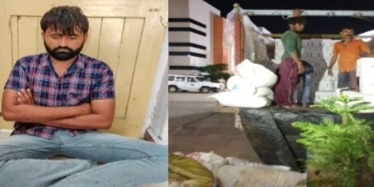 પશુ આહારની આડમા ઘુસાડવામાં આવી રહેલ લાખોનો દારૂનો જથ્થો ઝડપાયો