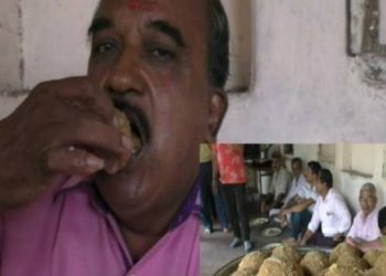 ઓ..હો..૫૮ વર્ષીય કાકા ૧૦૦ગ્રામના ૧૩ લાડુ દાબી ગયા…તો મહિલા અને બાળકે પણ…