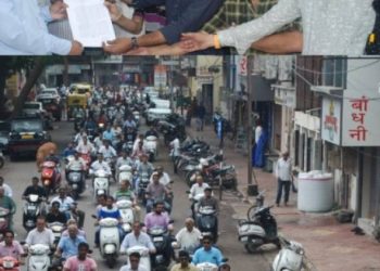 જામનગરમાં યોજાઈ વેપારીઓની વિશાળ રેલી, અપાયું આવેદનપત્ર 