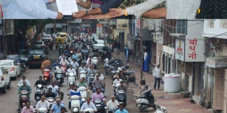 જામનગરમાં યોજાઈ વેપારીઓની વિશાળ રેલી, અપાયું આવેદનપત્ર