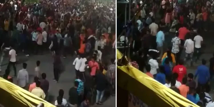 સોનાની ચેન તૂટી જતા ગરબાની રમઝટ વચ્ચે બે જૂથ વચ્ચે ‘ધીંગાણું’