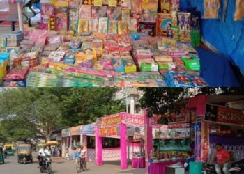 જામનગર અને દ્વારકા જિલ્લામાં ગેરકાયદેસર ફટાકડાના સ્ટોલની હારમાળાઓ…