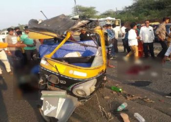 રક્તરંજીત હાઇવેઃ પુનમ ભરી આવતા નડ્યો અકસ્માત, ચારનાં મોત