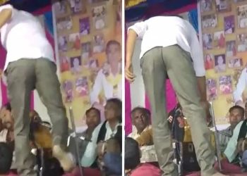 ચાલુ ડાયરામાં કલાકાર પર પૈસાને બદલે ફડાકાનો વરસાદ !