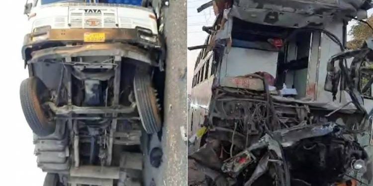 સૌરાષ્ટ્ર તરફ જતી લક્ઝરી બસ અને ટ્રક વચ્ચે અકસ્માત, 3નાં મોત