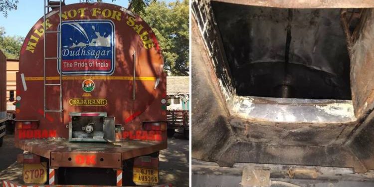 દૂધની આડમાં દારૂની હેરાફેરી, બૂટલેગરની કરામત જોઇ પોલીસ પણ ચોંકી