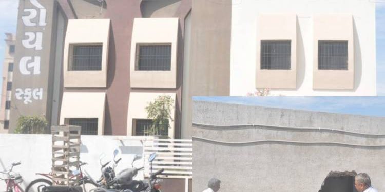 ….અંતે રોયલ સ્કુલના ગેરકાયદેસર રૂમો પર હથોડો ઝીંકાયો…