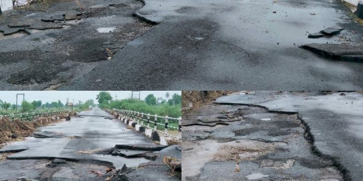 માર્ગ મકાન મંત્રીનું નિવેદન કે વરસાદની પેટર્ન બદલાઈ એટલે રસ્તા તૂટે છે..!!