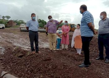 ખંભાળિયાના ઘી ડેમની મુલાકાત પહોચ્યા જિલ્લા કલેકટર