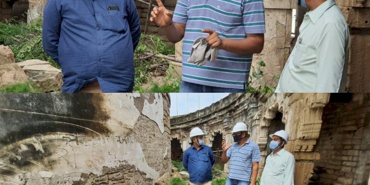 સ્ટેન્ડીગ કમિટી ચેરમેન ભુજીયાકોઠા ખાતે ચાલી રહેલ કામગીરીની વિઝીટ કરવા પહોચ્યા