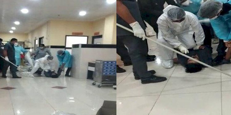 હોસ્પીટલમાં જ કોરોનાના દર્દીને માર મારવાની ગંભીર અને અમાનવીય ઘટના. .