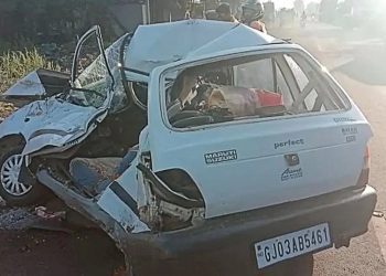 અકસ્માતમાં 2 ના મોત મારુતિનો બુકડો બોલી ગયો 