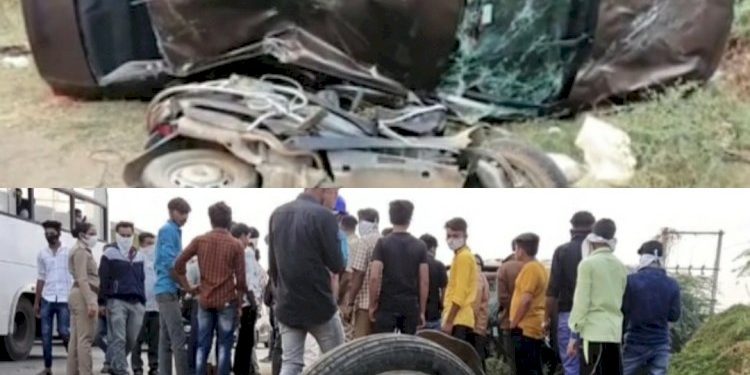 કાર ડીવાઈડર ક્રોસ કરી અને રોંગસાઈડમાં બે બાઈકને અડફેટ લેતા 3 ના મોત 