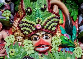 સુપ્રસિદ્ધ સાળંગપુર ખાતે શ્રી કષ્ટભંજન દાદાને લીલી તથા કાળી દ્રાક્ષનો અન્નકૂટ અને શણગાર