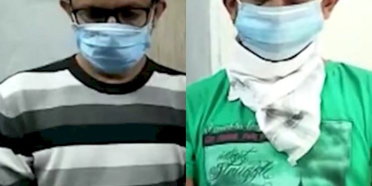 માસ્કના ચેકિંગને નામે લોકો પાસેથી દંડ ઉઘરાવતા બે નકલી પોલીસને લોકોએ ઝડપી પાડ્યા