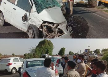 3 કાર વચ્ચે સર્જાયો અકસ્માત, 1 નું મોત, 8 ઈજાગ્રસ્ત