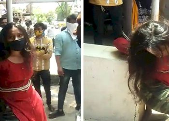 યુવતીને થાંભલા સાથે બાંધી બેરહેમીથી મારવામાં આવ્યો માર, પુરુષોએ પણ ઉપાડ્યો હાથ શું છે ઘટના વાંચો