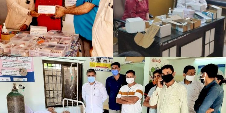 કોરોનાકાળમાં લોકોની તાતી જરૂર વચ્ચે ગ્રામ્ય વિસ્તારમા આગેવાન કે.ડી.કરમુરનો ઝળહળતો સેવાયજ્ઞ