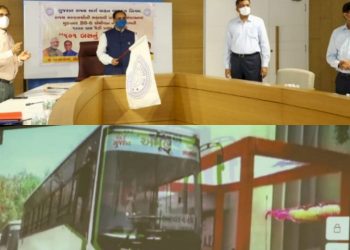BS-6 એમિશન નોર્મ્સ ધરાવતી 101 બસોનું ઇ-લોકાર્પણ