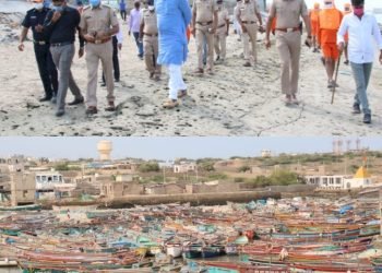 તાઉતે વાવાઝોડા, દેવભૂમિ દ્વારકા ખાતે રાજયમંત્રી ધર્મેન્દ્ર્સિંહ જાડેજાની હાજરી, રૂપેણ બંદરની મુલાકાત લઇ તંત્રની વ્યવસ્થાઓની સમીક્ષા કરી