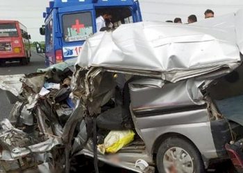 ઇકો કાર બંધ ટ્રક પાછળ ઘુસી ગઈ અને સર્જાયો ગમખ્વાર અકસ્માત