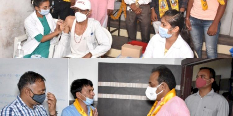 મહાનગરપાલિકાના સહયોગથી ઇવા તથા રઘુવીર પાર્ક ચેરીટેબલ ટ્રસ્ટ દ્વારા હાથ ધરાયુ વેકસીનેશન કેમ્પનું આયોજન