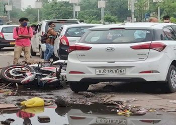 રાજ્યમાં ચકચાર જગાવનાર હીટ એન્ડ રનના બનાવના આ રહ્યા CCTV ફૂટેજ જુઓ કેવી છે સ્પીડ..