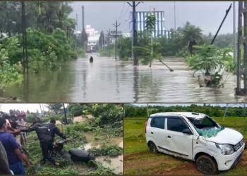ભારે વરસાદને કારણે 15 લોકો વાહન સાથે તણાયા, અહીં તળાવમાં શહેર હોય એવી સ્થિતિ