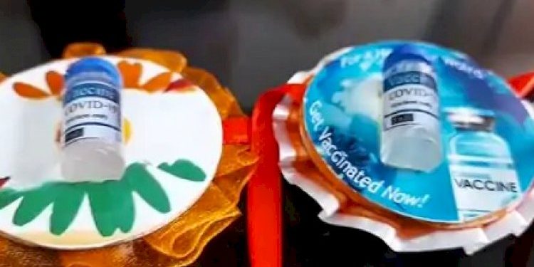 આ વર્ષ રાખડી પર કોરોના વેક્સિનેશન જાગૃતિનો સંદેશ