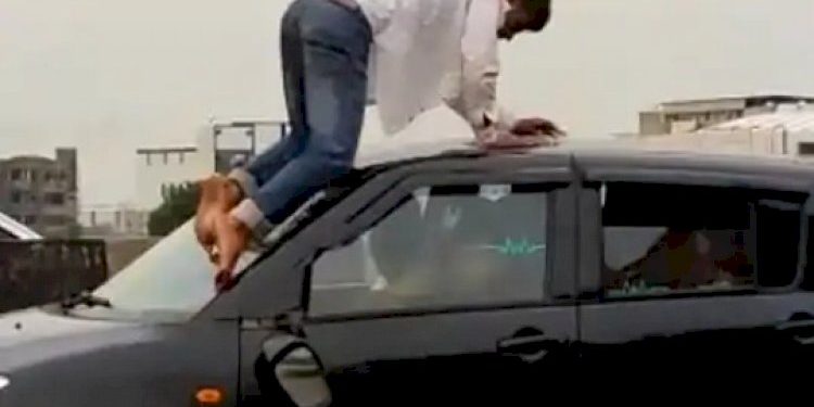 નશામાં ધુત શખ્સ હાઈવે પર એવો તો તોફાને ચઢ્યો કે ના પૂછો વાત