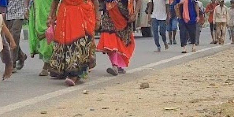 દ્વારકા જઈ રહેલ પદયાત્રીઓને નડ્યો વધુ વધુ એક અકસ્માત