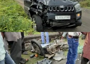 કારે બાઈકચાલકને ઉલાળ્યા, 2 ના મોત