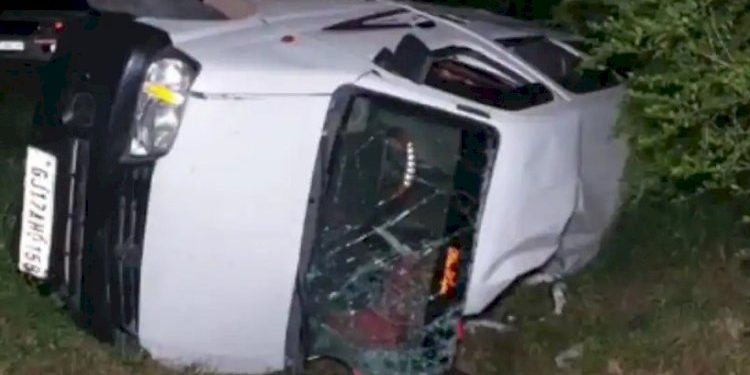 ઇકો કાર પલ્ટી જતા માતાજીના દર્શને જઈ રહેલ 3 લોકોના થયા મોત