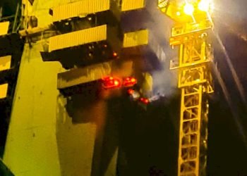 ઓખા નજીક નિર્માણાધીન સિગ્નેચર બ્રિજ પર આગનું છમકલું